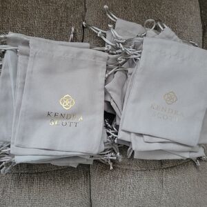 Kendra Scott Jewelry Pouches - Gold Logo